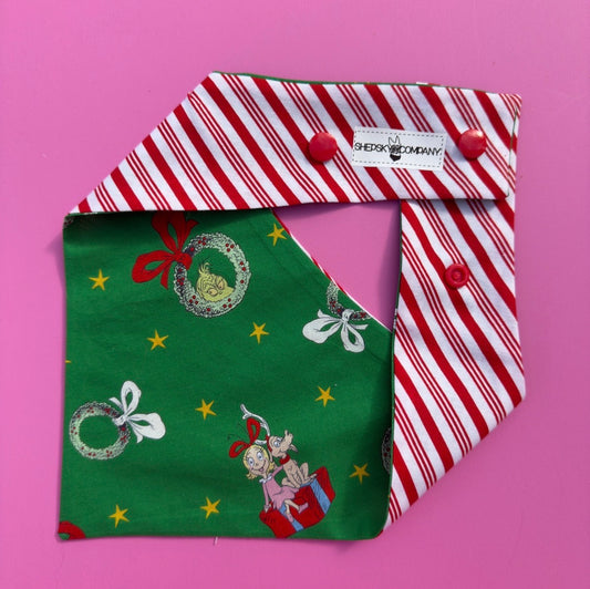 Green Grinchmas Stripes