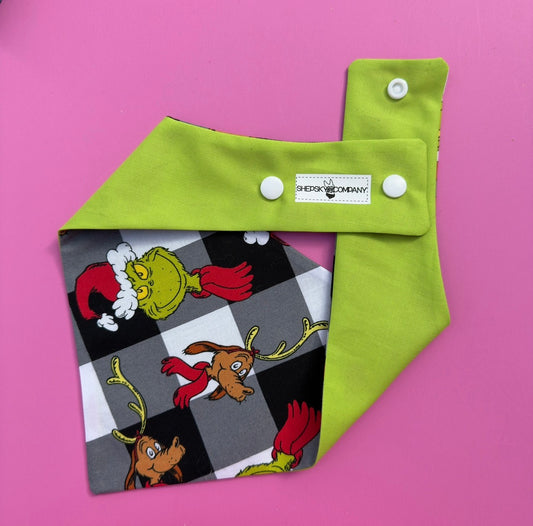 Grinch Green Buffalo Plaid