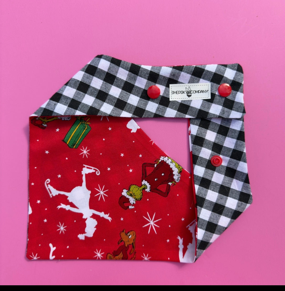 Red Grinchmas Buffalo Plaid