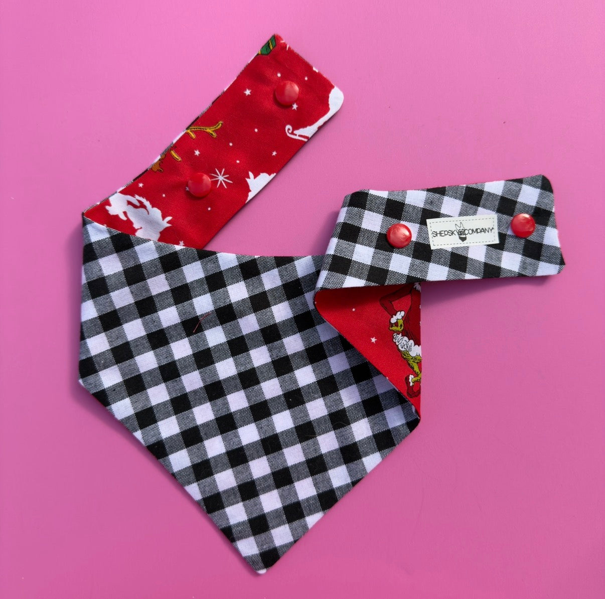 Red Grinchmas Buffalo Plaid
