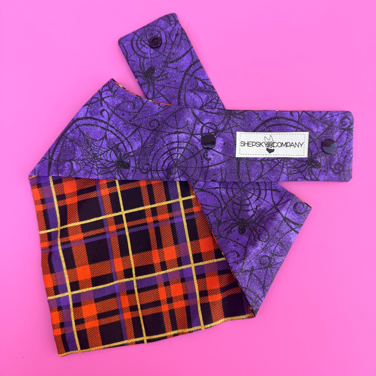 Purple Spiderweb Plaid
