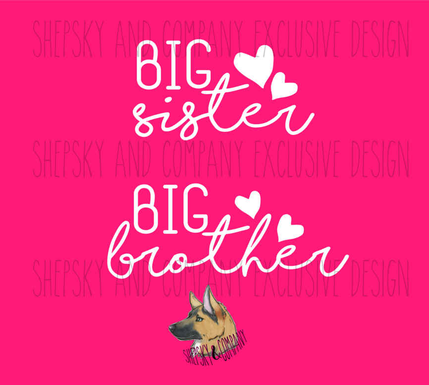 Big/Little Sister or Brother Add-On Design