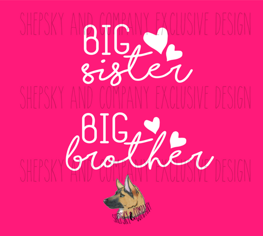 Big/Little Sister or Brother Add-On Design